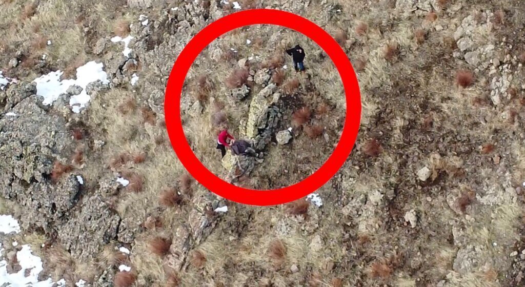 2 YABAN KECISINI AVLAYANLAR DRONLA YAKAL 462517 136620