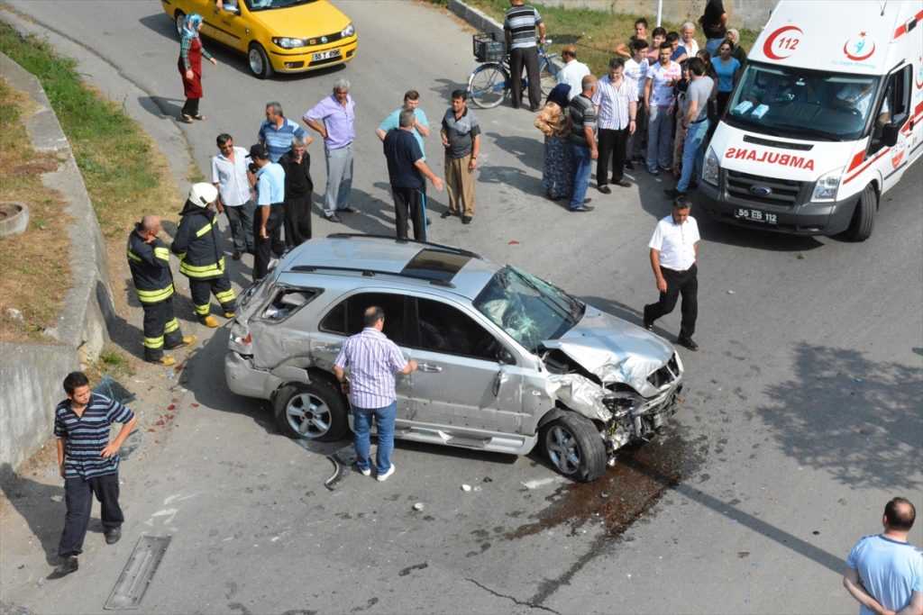 Samsun’da Trafik Kazası: 2 Yaralı