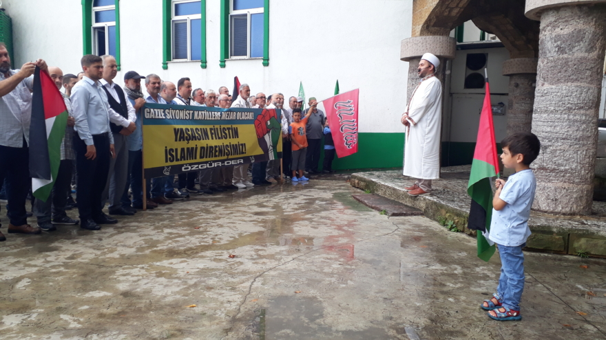 Haniyye için Eynesil’de gıyabi cenaze namazı kılındı