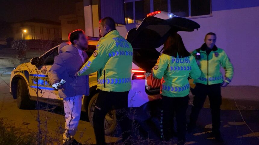 ALKOLLU MOTOSIKLET SURUCUSUNUN POLISE DI 1076261 319223