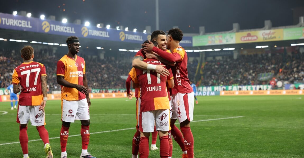 Galatasaray deplasmanda Çaykur Rizespor’u 3-0 mağlup etti