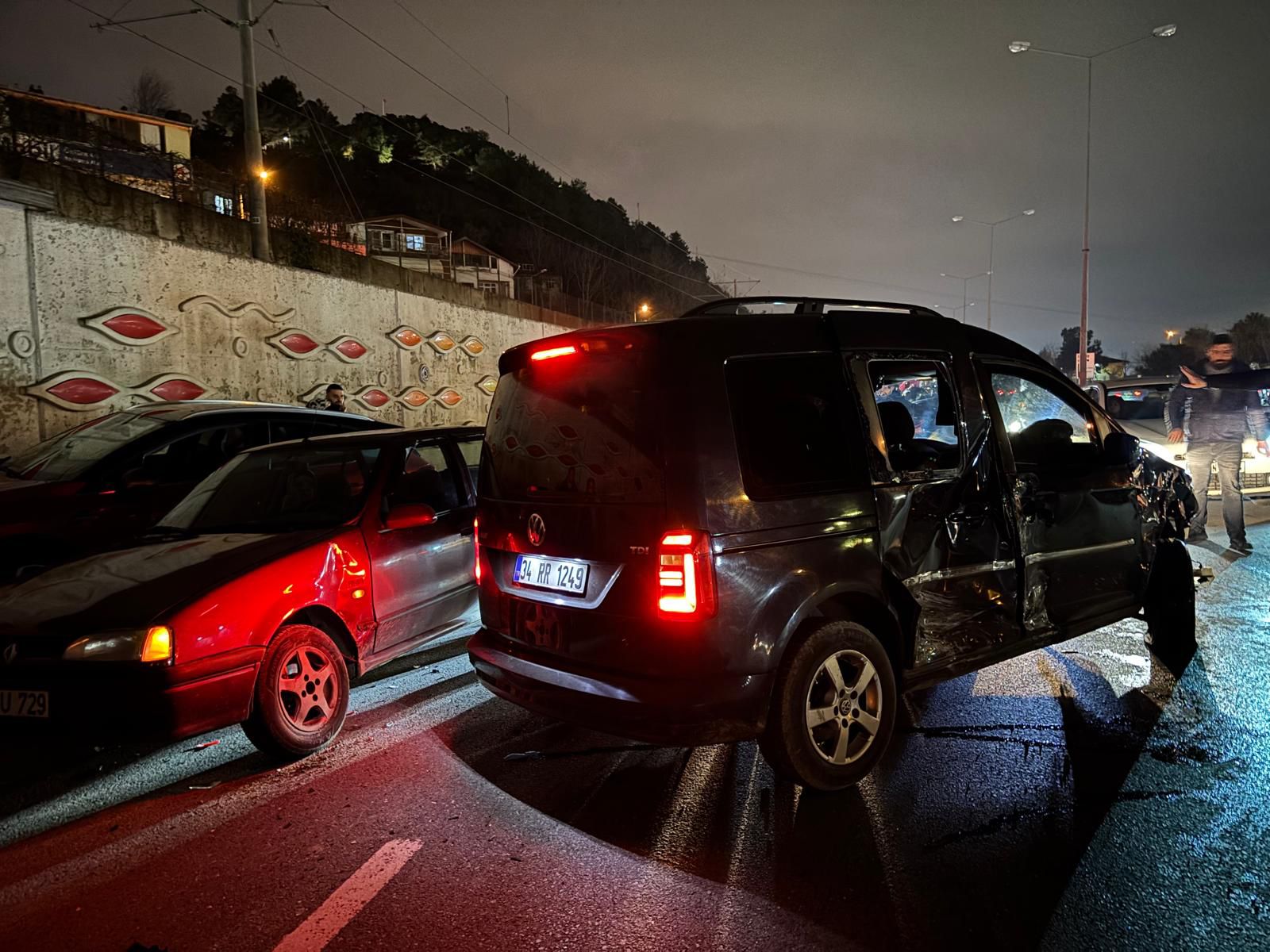 Samsun’da 5 aracın karıştığı zincirleme kaza; 1 yaralı