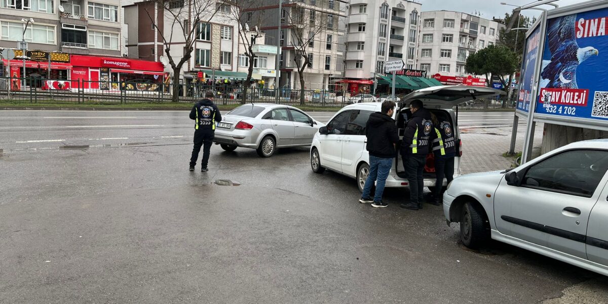 Samsun’da korsan taşımacılık yapan 15 sürücüye 58 bin lira ceza