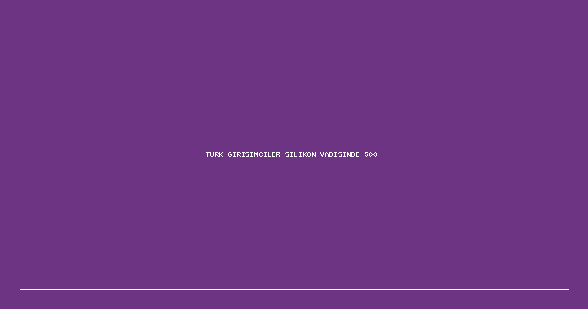 Turk Girisimciler Silikon Vadisinde 500 Milyon Dolar Yatirim Aldi
