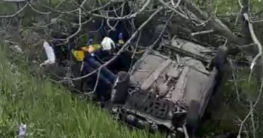 Samsun’da otomobil şarampole devrildi: 1 yaralı