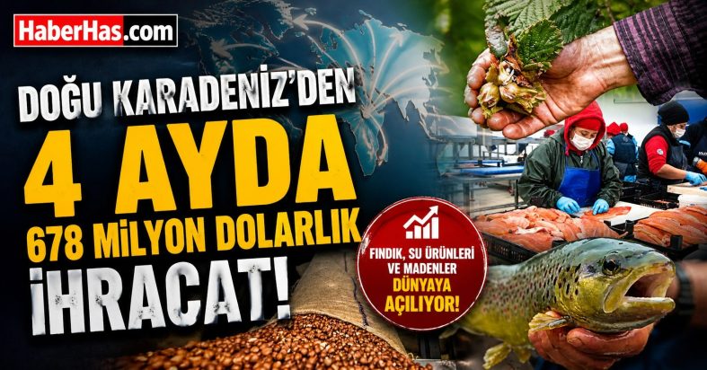 Doğu Karadeniz’den 4 Ayda 678 Milyon Dolarlık İhracat Atağı