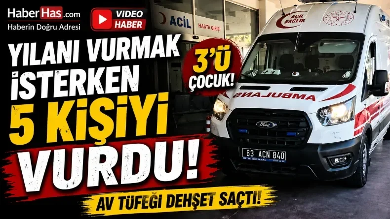 Bahçedeki Yılanı Vurmak İsterken 3’ü Çocuk 5’yi Vurdu!