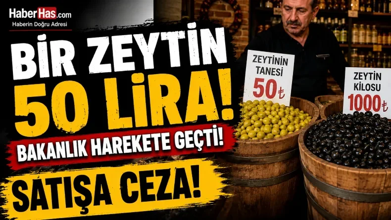Bir Zeytin 50 Lira! O Satıcıya Ceza Kesildi