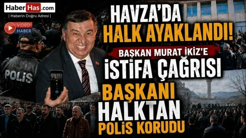 Felaket Sonrası Öfke Dinmedi: Havza Halkı Sokaklara İndi! Başkan Murat İkiz’i Polisler Halktan Korudu