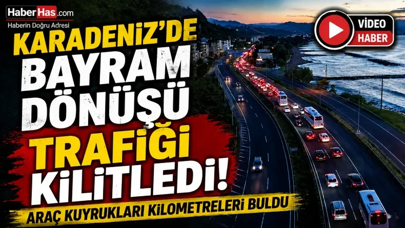 Kurban Bayramı Dönüşü Karadeniz Sahil Yolu’nda Yoğunluk: Araç Kuyrukları Kilometreleri Buldu