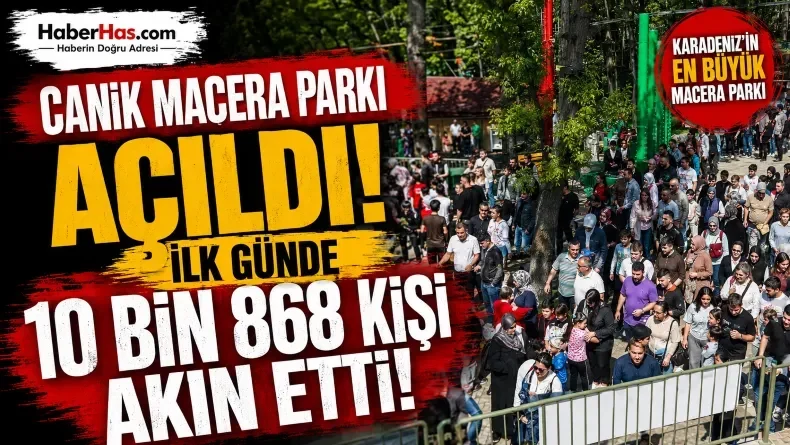 Canik’te Macera Dolu Gün: 10 Bin 868 Kişi Parkı Ziyaret Etti