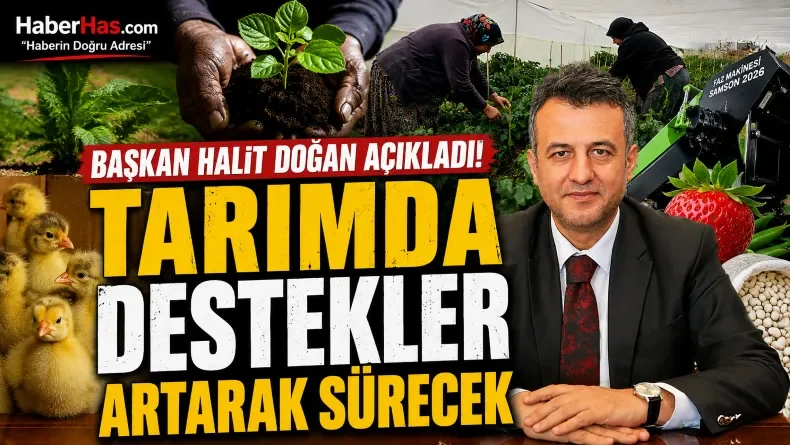 Başkan Halit Doğan Açıkladı: Tarımda Destekler Artarak Sürecek