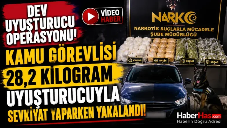 Dev Uyuşturucu Operasyonu! Kamu Görevlisi 28,2 Kilogram Uyuşturucuyla Sevkiyat Yaparken Yakalandı-donusturuldugu-kaynak-png