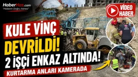 İnşaatta Facianın Eşiğinden Dönüldü Devrilen Vinç 2 İşçiyi Ezdi-donusturuldugu-kaynak-png