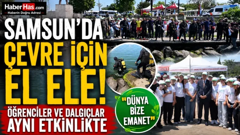 Samsun’da Çevre İçin El Ele: Öğrenciler ve Dalgıçlar Aynı Etkinlikte