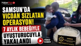 Samsun'da Vicdan Sızlatan Operasyon! 7 Aylık Bebeğiyle Uyuşturucuyla Yakalandı-donusturuldugu-kaynak-png