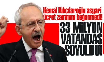 Kemal Kılıçdaroğlu asgari ücret zammını beğenmedi! 33 milyon vatandaş soyuldu!