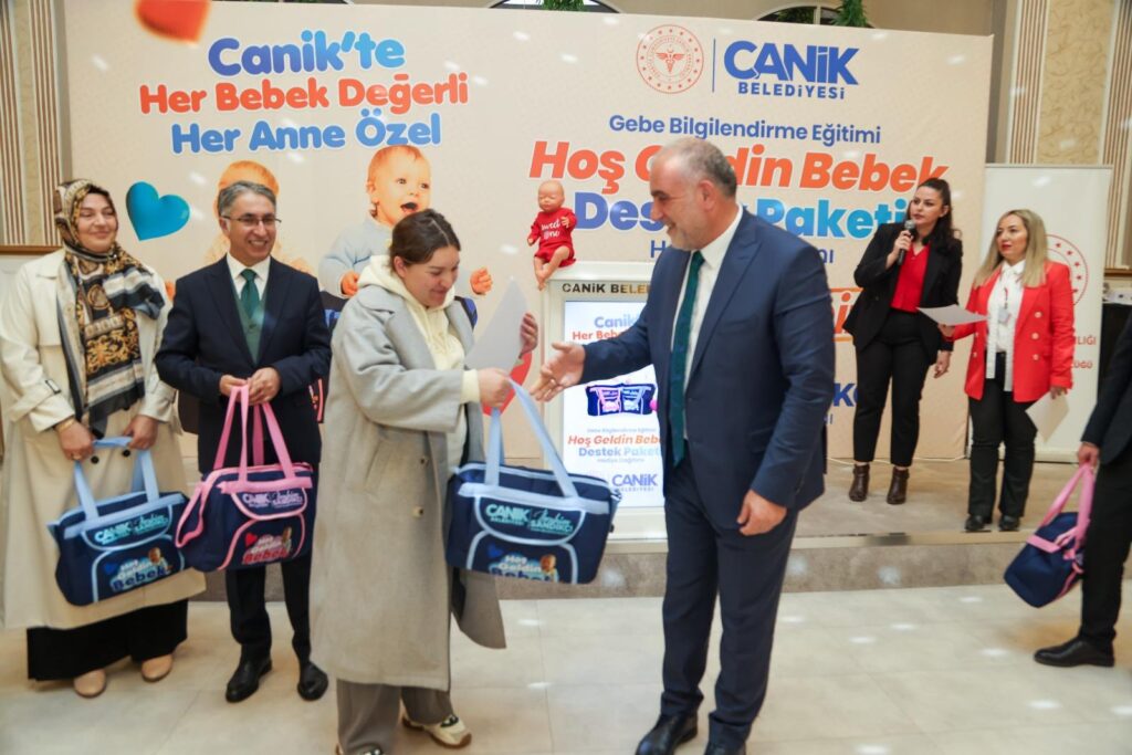 Canik’te anne adaylarına bebek destek paketi