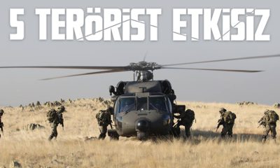 MSB duyurdu! 5 PKK’lı terörist etkisiz hale getirildi