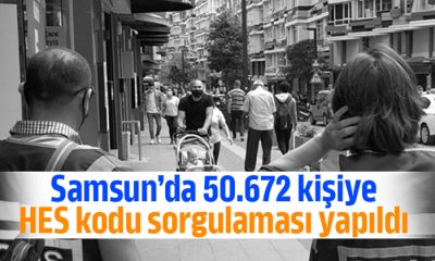 Samsun’da 50.672 kişiye HES kodu sorgulaması yapıldı