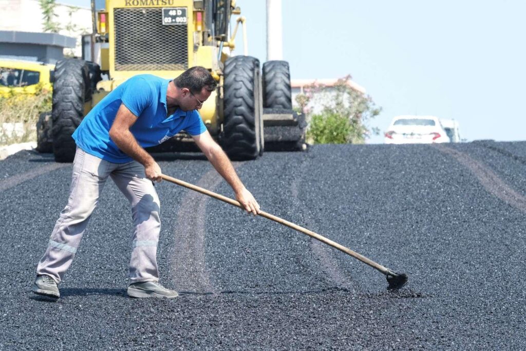 Bodrum Belediyesinden 14 bin 400 ton asfalt serimi