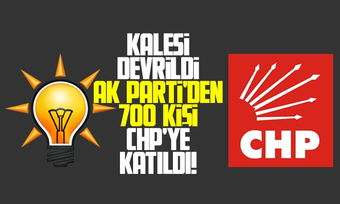 AKP’den 700 kişi CHP’ye katıldı