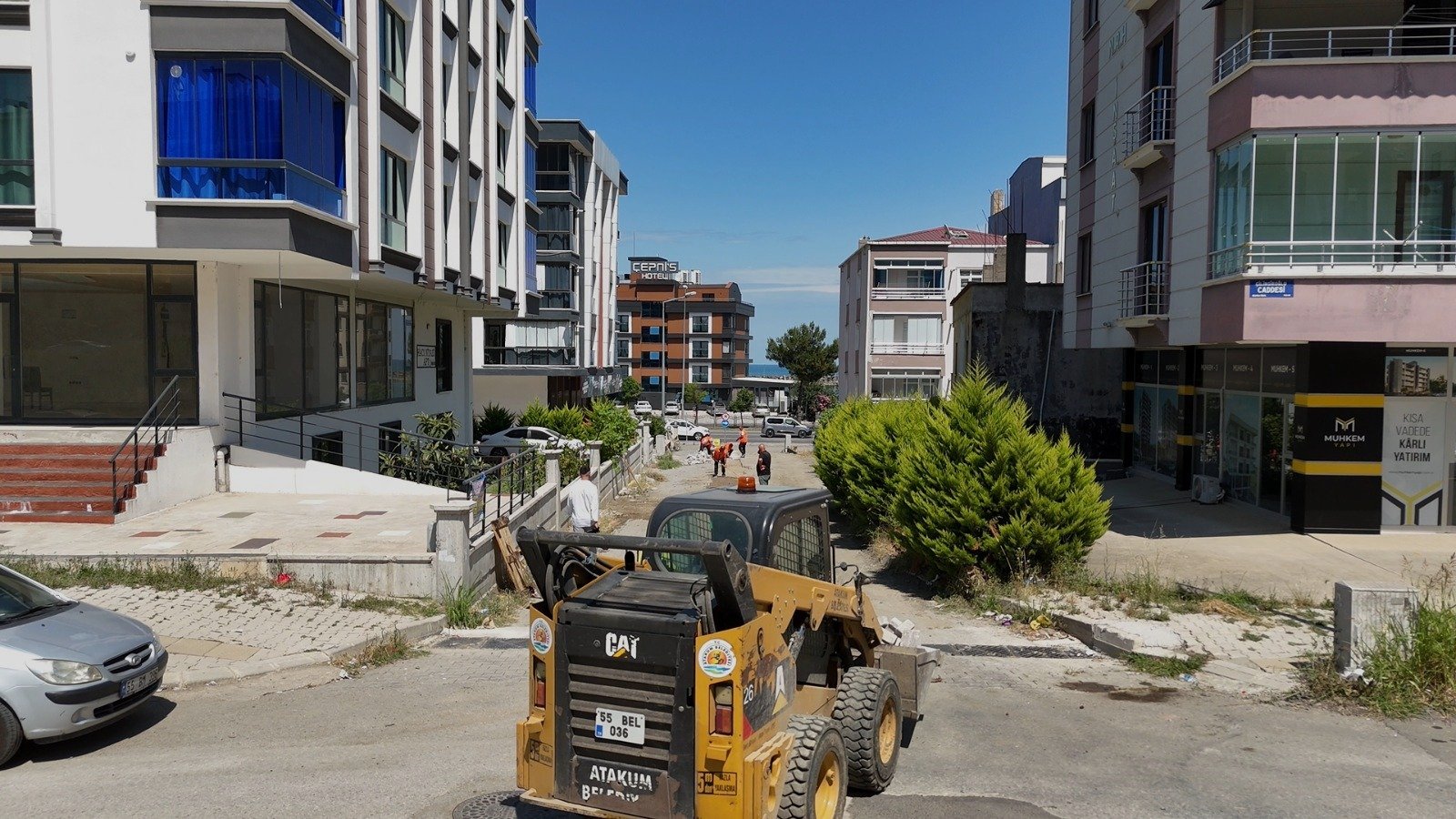 ATAKUM BELEDIYESI EKIPLERININ KESINTISIZ YOL MESAISI 5
