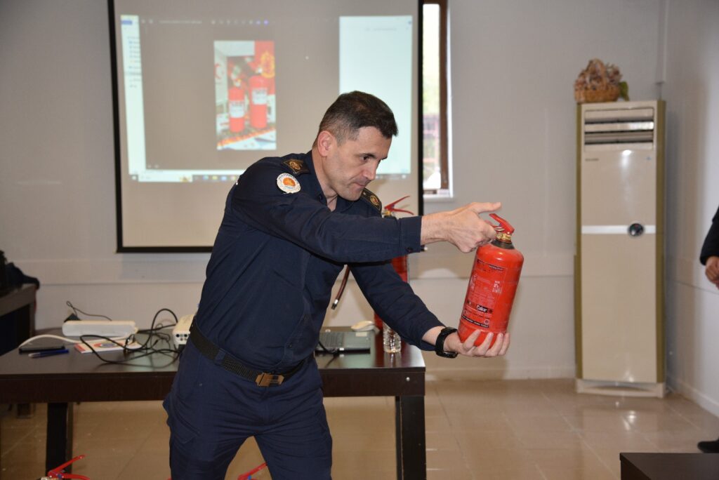 Atakum Belediyesi’nde yangın tatbikatı