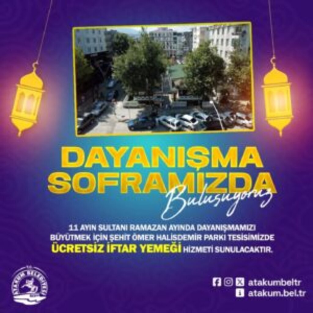 ATAKUM BELEDIYESINDEN UCRETSIZ IFTAR 1