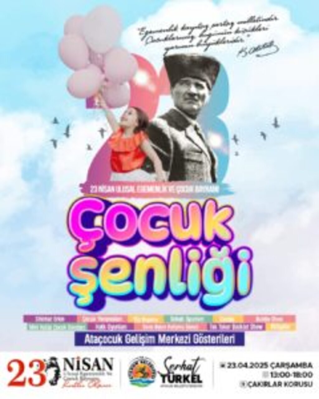 ATAKUM BELEDIYESININ 23 NISAN PROGRAMI