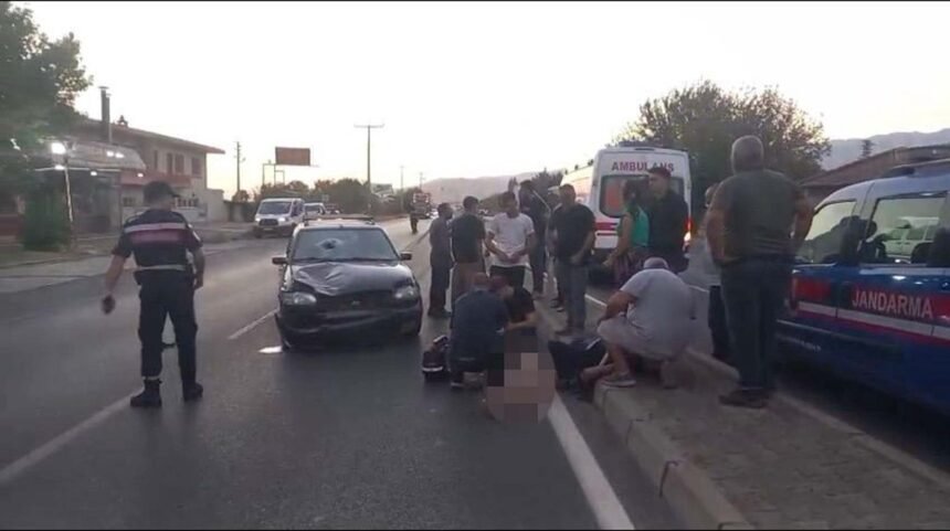 AYDINDA OTOMOBILIN CARPTIGI YAYA OLDU 928858 275885