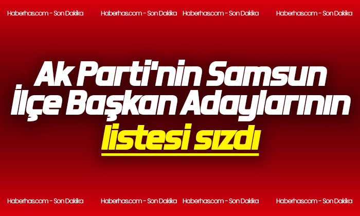 AK Parti’nin Samsun İlçe Adaylarının listesi sızdı