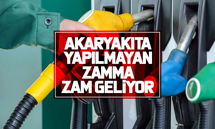 Akaryakıta yapılmayan zamma zam geliyor