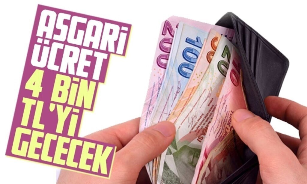 Asgari ucret 4 bin TLyi gececek1