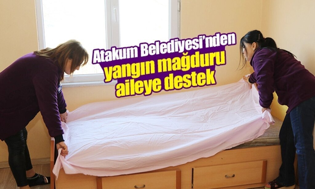 Atakum Belediyesinden yangin magduru aileye destek1