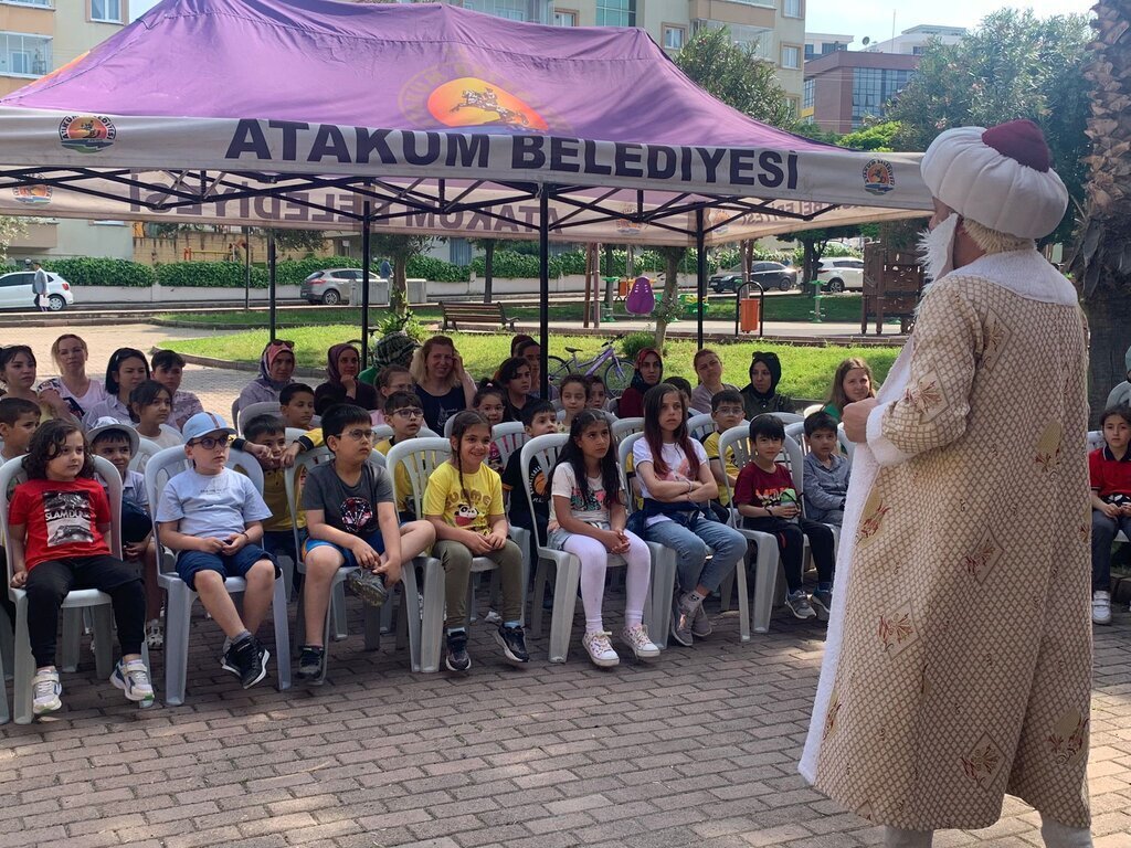 Atakumda depremzede cocuklara moral etkinligi