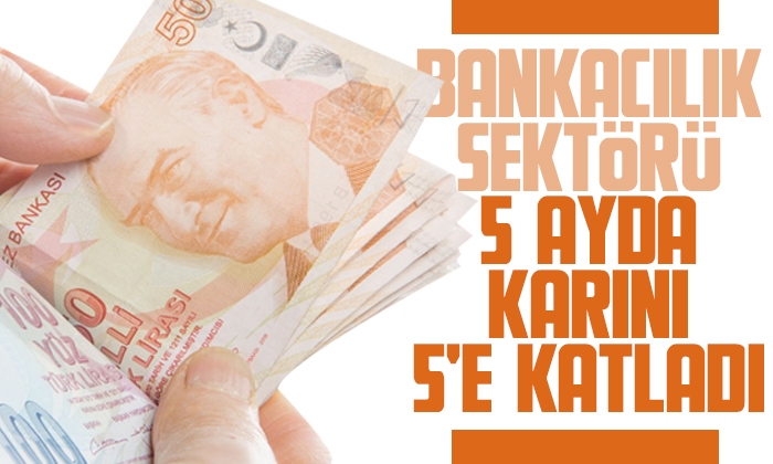 Bankacılık sektörü 5 ayda karını 5’e katladı