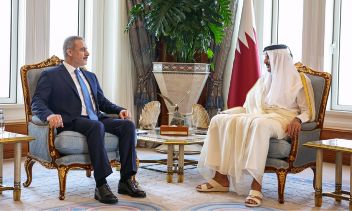 Bakan Fidan Katar Emiri Şeyh Temim bin Hamed Al Sani ile görüştü