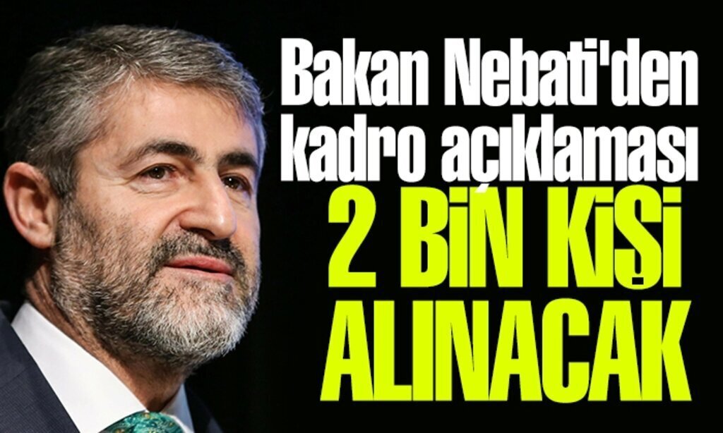 Bakan Nebatiden kadro aciklamasi