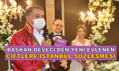 Başkan Cemil Deveci’den Yeni Evlenen Çiftlere İstanbul Sözleşmesi