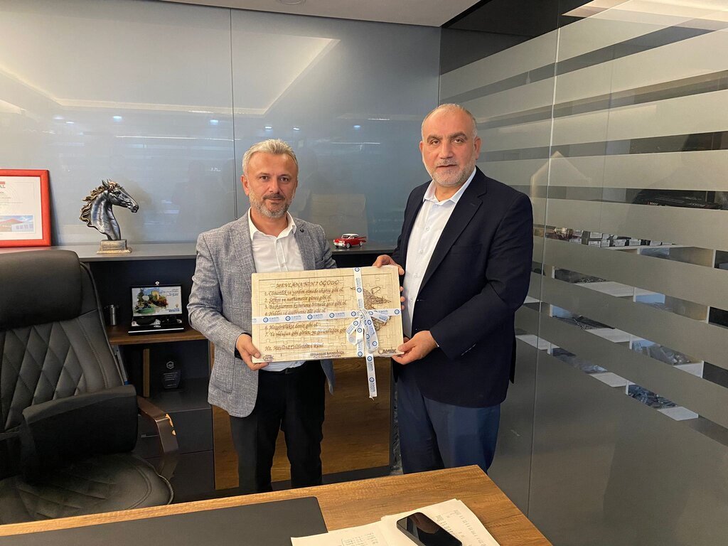 Baskan Sandikci esnaflari ziyaret etti