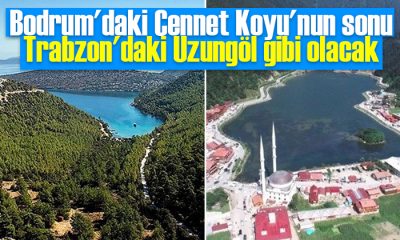 Bodrum’daki Cennet Koyu’nun sonu Trabzon’daki Uzungöl gibi olacak