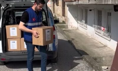Samsun Canik Belediyesi, selin vurduğu ailelere hijyen paketi