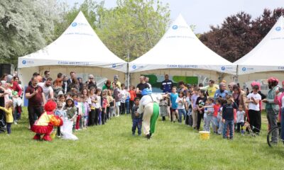 Canik Belediyesi’nin düzenlediği şenlikte çocuklar eğlendi