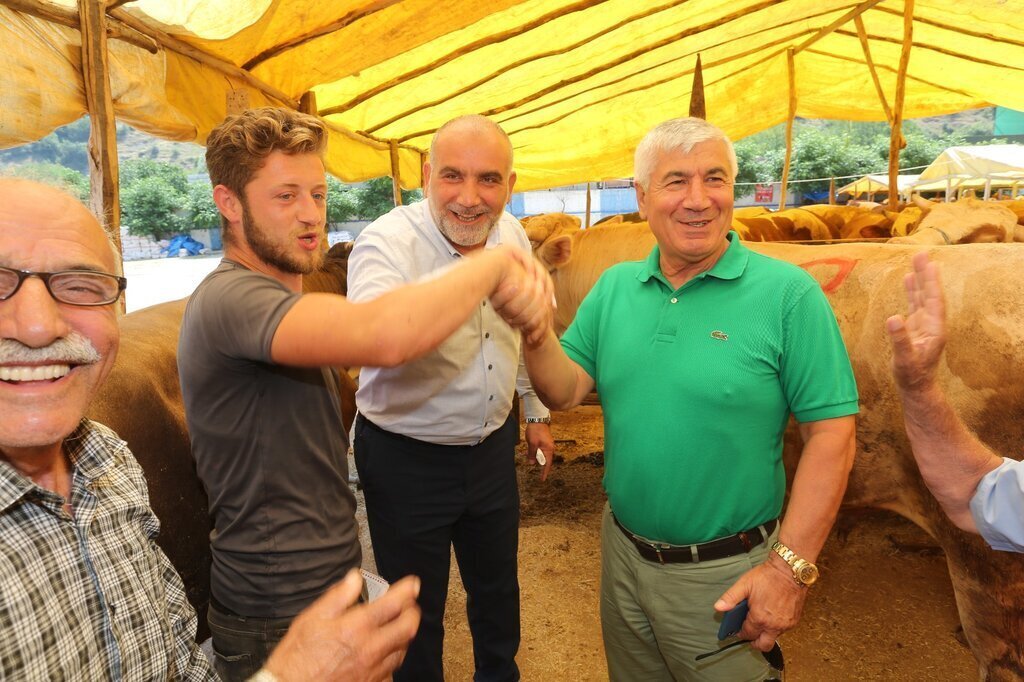 Canikte Hayvan Pazari Acildi