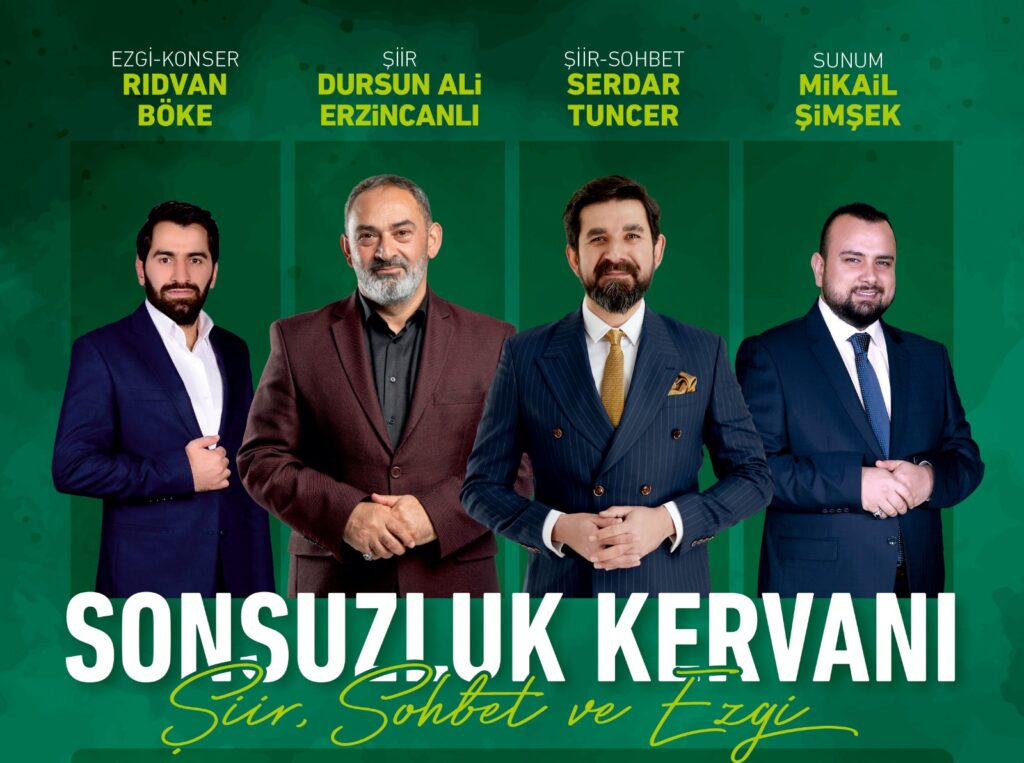 Çarşamba’da “sonsuzluk kervanı” ile şiir, sohbet ve ezgi dolu program