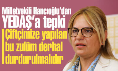 Milletvekili Hancıoğlu’dan YEDAŞ’a tepki