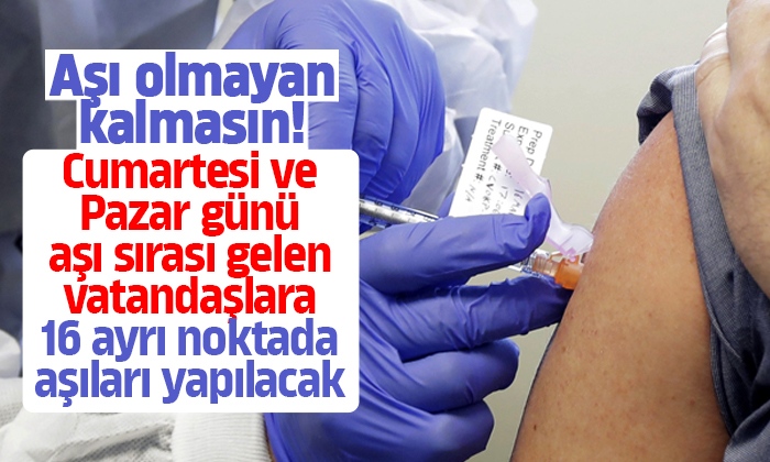 Samsun’da 16 ayrı noktada koronavirüs aşısı yapılacak