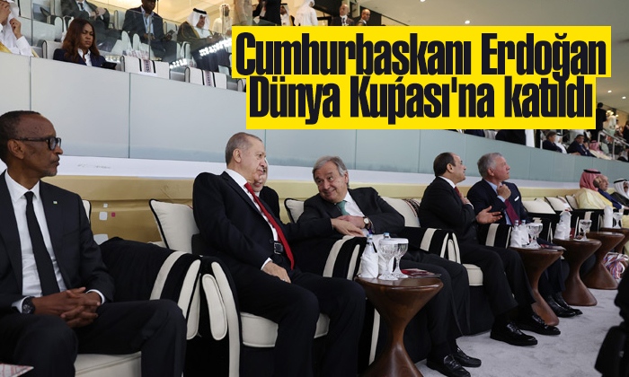 Cumhurbaşkanı Erdoğan 2022 FIFA Dünya Kupası açılış törenine katıldı