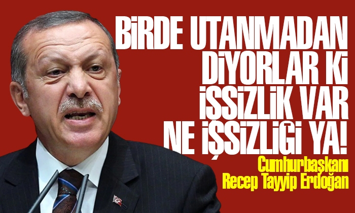 Erdoğan: Yeter ki iş istesin vatandaş iş, iş çok